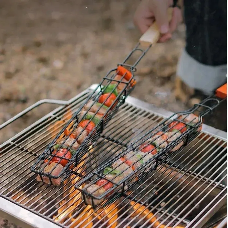 Grillkorb mit Holzgriff, tragb – Corn Dog Stick Bewertung und Preis